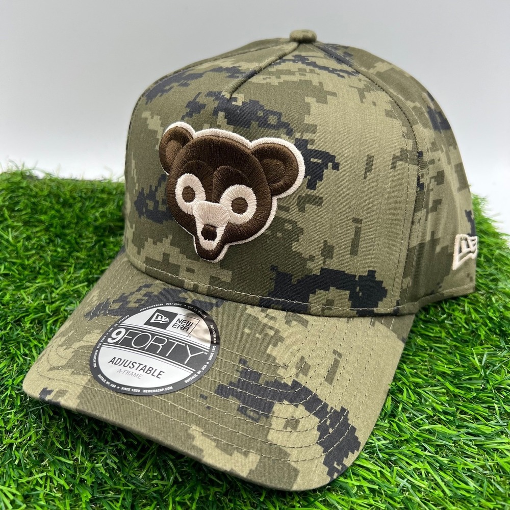 New Era Chicago Cubs Green Digital Camo Exclusive 9Forty A Frame Snapback Hat